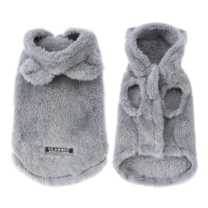 Warm Fleece Winter Hoodie Sweater for Small & Medium Dogs