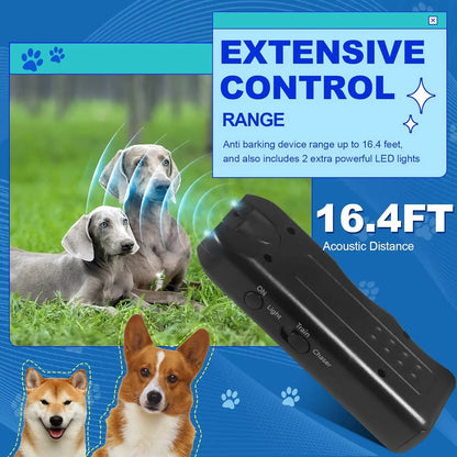 Dog Ultrasonic Repeller Pet Training Device Outdoor Deterrent Chaser