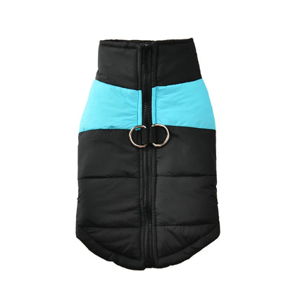Waterproof Warm Dog Jacket with D-Ring for Small to Large Dogs