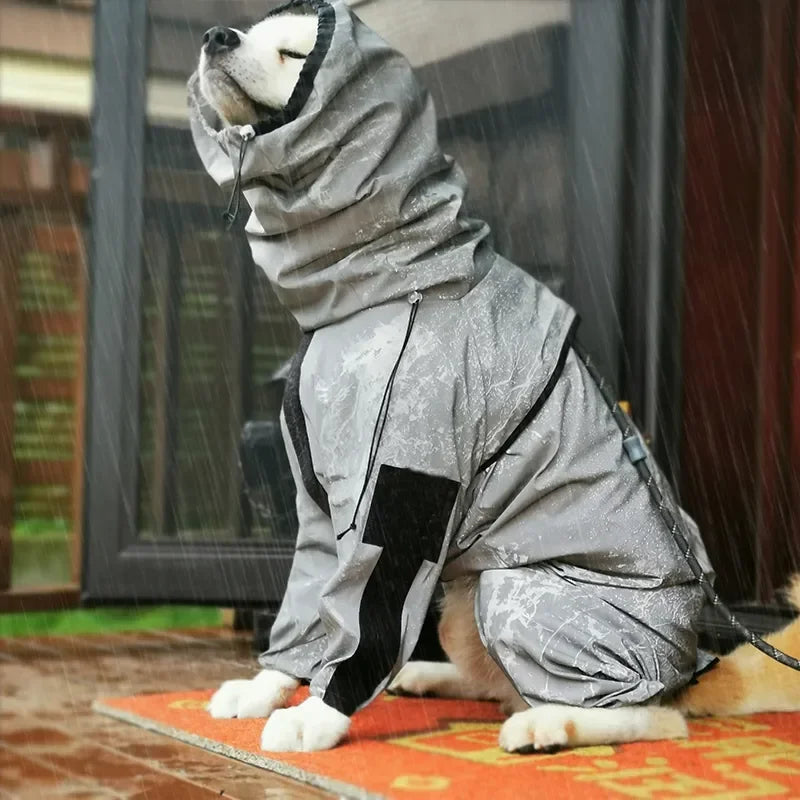 Reflective Waterproof Outdoor Dog Raincoat