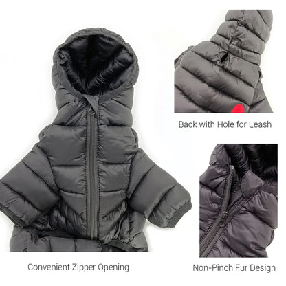 Dog Winter Padded Overalls