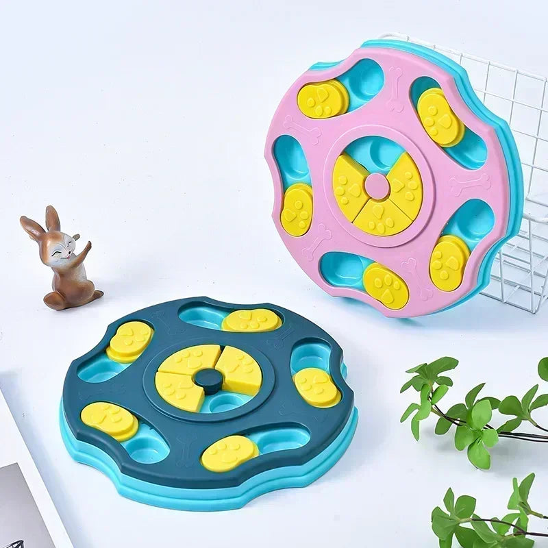 Interactive Slow Feeder Puzzle Toy Bowl for Dogs & Cats