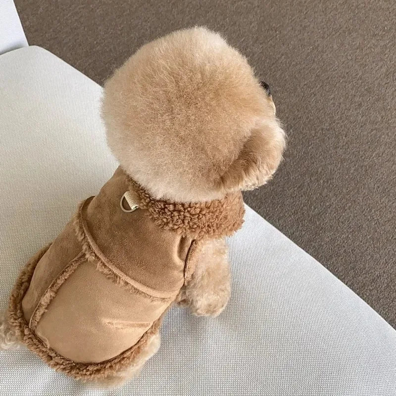 Luxury Soft Winter Dog Clothes Coat for Small & Medium Dogs