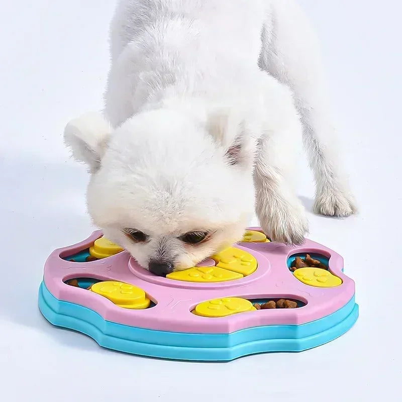 Interactive Slow Feeder Puzzle Toy Bowl for Dogs & Cats