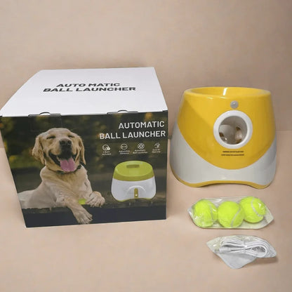 Automatic Dog Ball Launcher Rechargeable USB Interactive Fetch Toy