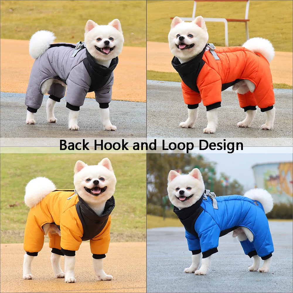 Thick Waterproof Dog Winter Jacket – Warm Coat for Small & Medium Dogs
