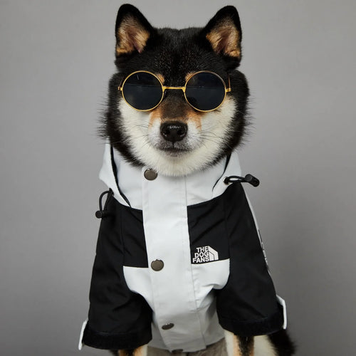 Dog Windbreaker Raincoat Hoodie – Lightweight Jacket for Small & Large Dogs