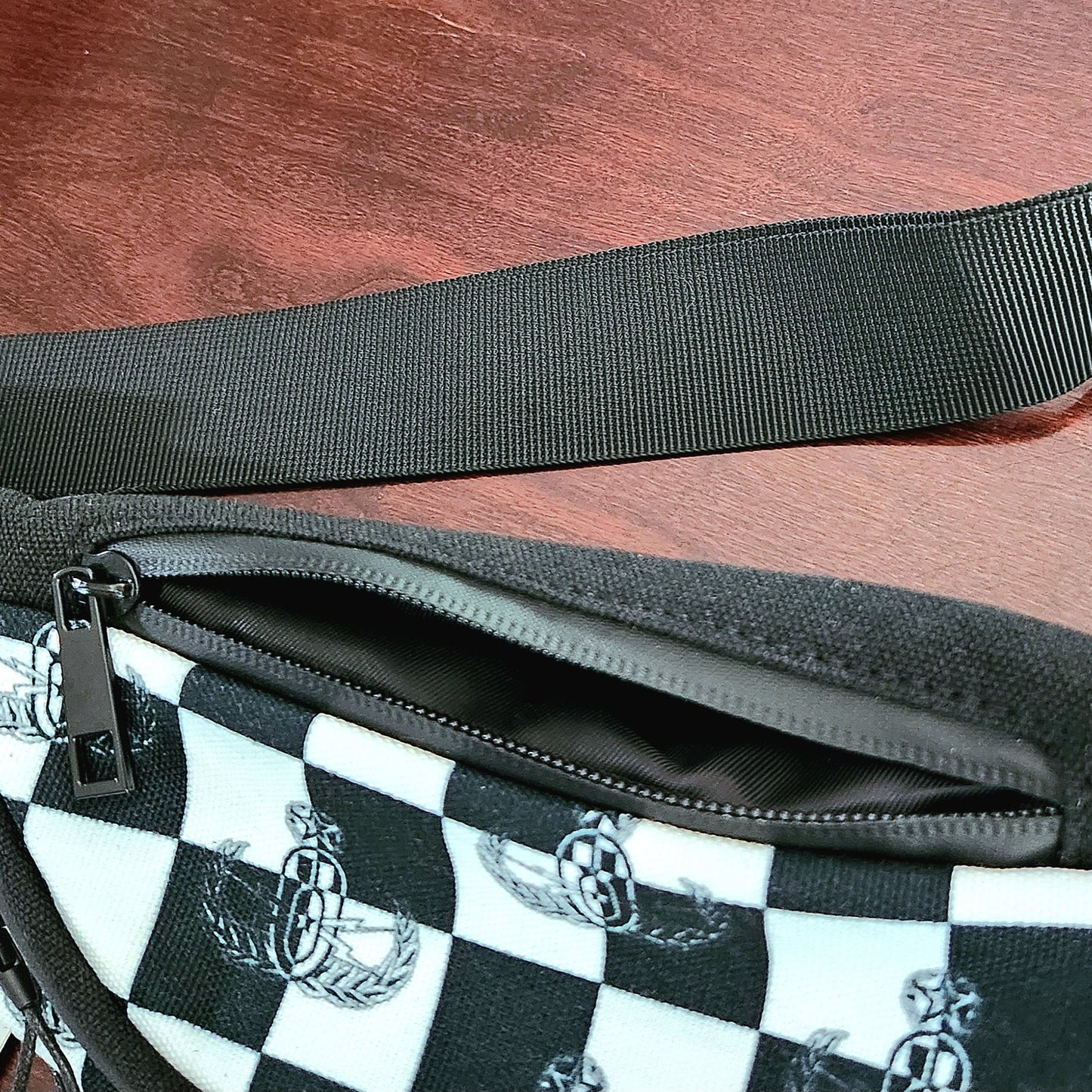 Print On Demand - Crossbody Sling Bag - "EOD Checkered Flag"